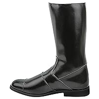 Phoenix Women Ladies Mid Calf Motorcycle Riding Police Genuine Leather Boots