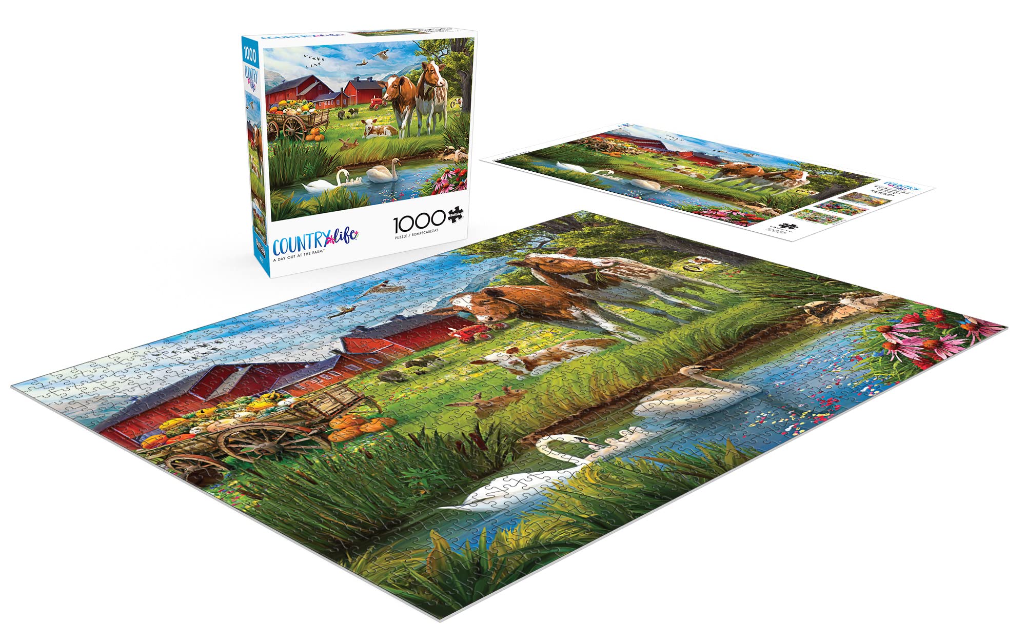 Buffalo Games - A Day Out at The Farm - 1000 Piece Jigsaw Puzzle