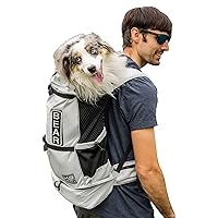 Knavigate | Dog Carrier Dog Backpack for Most Dog Sizes | Front Facing Adjustable Dog Backpack Carrier | Veterinarian Approved (Large, Lunar Rock)