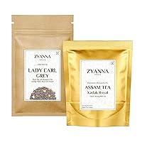 Zyanna Premium Combo Tea Pack - Assam Tea (16oz) + Lady Earl Grey (3.53oz)