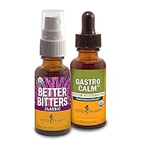 Digestive Support Kit - Includes Certified Organic Better Bitters: Classic, 1 Ounce & Gastro Calm Liquid Herbal Formula, 1 Ounce