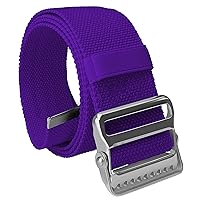 Gait Belts - Essential Transfer Belts for Seniors and Physical Therapy, Durable and Comfortable, Nurses, Home Health Aides, Physical Therapists (Metal Buckle - Purple)