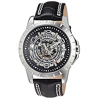 je Harrison jh-038sb Men's Watch Black, Dial Color - White, Watch Double Sided Skeleton, Automatic & Hand Wind