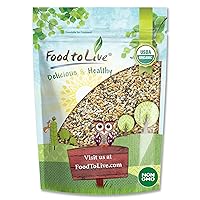 Food to Live Organic Omega-3 Seeds Mix with Flax, Chia and Sesame, 5 Pounds Non-GMO Whole Seeds, Raw, Kosher, Vegan. Rich in Omega 3 Fatty Acids and Dietary Fiber. Great for Salads and Oatmeal