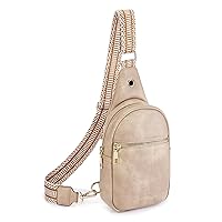 Telena Small Sling Bag for Women Leather Crossbody Fanny Packs Chest Bag for Women