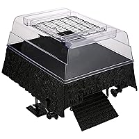 PENN-PLAX Reptology Turtle Topper – Above Tank Basking Platform That Safely Mounts to Standard Size Tanks Including 10g, 20L, 20H, 29g, up to 55 Gallons and 13” Wide – Black Color (REP600)