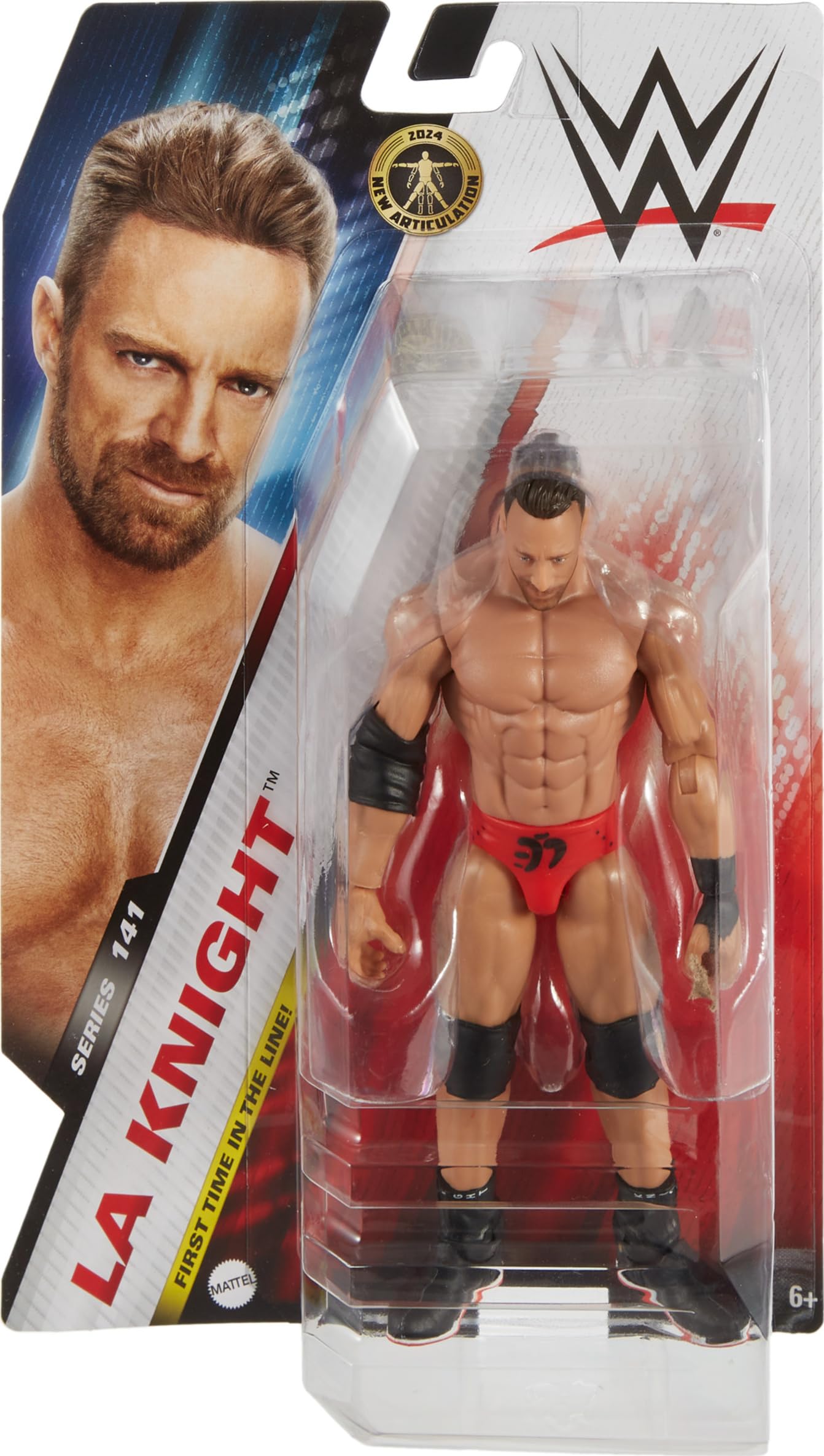 Mattel WWE Action Figure, 6-inch Collectible LA Knight with 10 Articulation Points & Life-Like Look