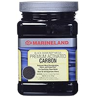 Marineland Black Diamond Premium Activated Carbon 10 Ounces, Filter Media For aquariums, Blacks & Grays