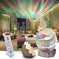 Galaxy Projector, Star Projector Lights for Bedroom, Aurora Projector with Bluetooth Speaker and White Noise, LED Night Light for Kids Adults Game Room, Home Party, Ceiling, Room Decor