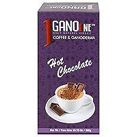 20 Boxes GanoOne Hot Chocolate - with Organic Ganoderma Extract - Blend with Natural Cocoa, Creamer and Sugar - Easy to Use 20 Single-Serve Sachets