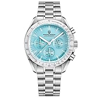 Pagani Design 1701 Men's Quartz Watch, Japanese VK63 Movement, 100 Meters Waterproof, Sapphire Crystal Chronograph, Luxury Stainless Steel Sports Watch