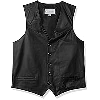 mens Tall Size Premium Soft Lambskin Leather Vest