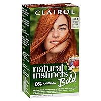 Clairol Natural Instincts Bold Permanent Hair Dye, C64 Copper Sunset Hair Color, Pack of 1