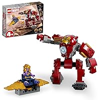 LEGO 76263 Marvel Iron Man Hulkbuster vs. Thanos Set for Children from 4 Years, Superhero Action Based on Avengers: Infinity War, with Buildable Action Figure, Toy Plane and 2 Mini Figures
