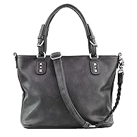 Concealed Carry Purse with Universal Holster - YKK Locking Ella Braided Concealed Weapon Tote
