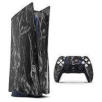 Smooth Black Marble - Design Skinz Full-Body Cover Wrap Decal Skin-Kit Compatible with The Sony Playstation 3 Console Super Slim