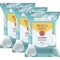 Coconut & Lotus Face Wipes, for All Skin Types, Micellar Makeup Remover & Facial Cleansing Towelettes, 30 Ct. (3-Pack)