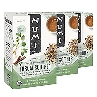 Organic Throat Soother Tea, 16 Tea Bags (Pack of 3), Licorice and Marshmallow Root Tea