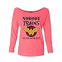 Womens Super Hero Vintage Raglans Nobody Trains to Be Average Royaltee Shirts
