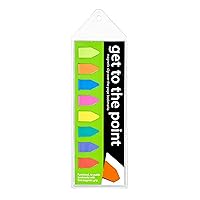 Get to the Point - Magnetic Arrow bookmarks - NEON- Set of 8 - Arrow Line Book Marker Pack is Ideal for Men, Women, Teachers, Librarians, Teens & Kids! Great for School, Work & Readers on all levels.