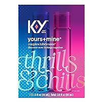 Yours + Mine Couples Personal Lube, Two Personal Lubricants, Water Based Lube for Women & Glycerin-Based Lube for Men, 2 x 1.5 FL OZ