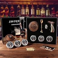 Cocktail Smoker Kit with Torch – 6 Flavors Old Fashioned Wood Chips for Whiskey & Bourbon, Whiskey Smoker Infuser, Drink Bourbon Gifts for Men, Dad, Husband (NO Butane)