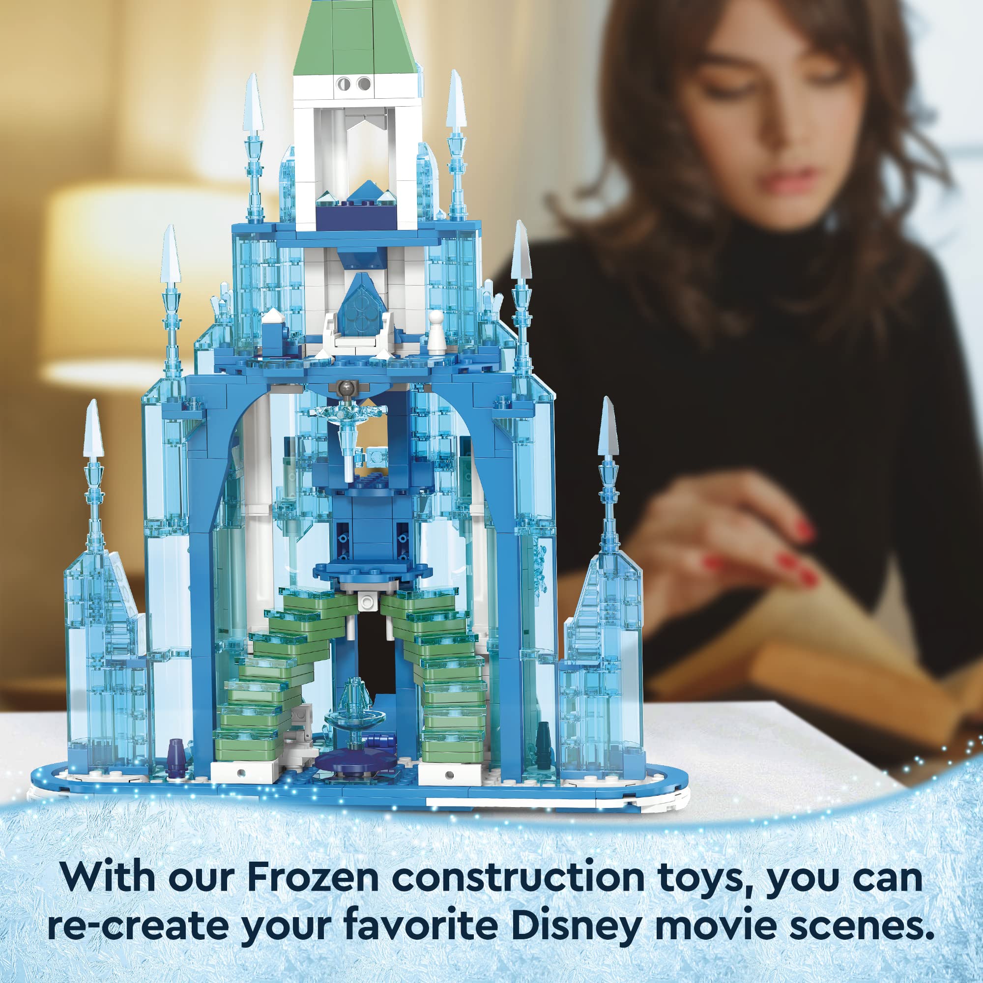 EDUCIRO Friends Frozen Ice Castle Building Girls Toys (671 Pieces), Princess Toys House for Girl, Birthday Gift Idea with Girls, Boys, and Kids Aged 7 Years Old+