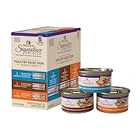 Wellness CORE Grain-Free Signature Selects Wet Cat Food, Natural Pet Food Made with Real Meat (Poultry Variety Pack, 2.8 Ounce Can, Pack of 8)