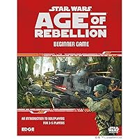 Star Wars - Age of Rebellion: Beginner Game - Dive into Galactic Adventure as a Rebel Alliance Member! Sci-Fi Roleplaying Game, Ages 10+, 3-5 Players, 1 Hour Playtime, Made by EDGE Studio