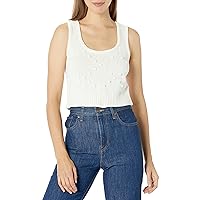 BCBGeneration Women's Cropped Sweater Tank with Square Neck