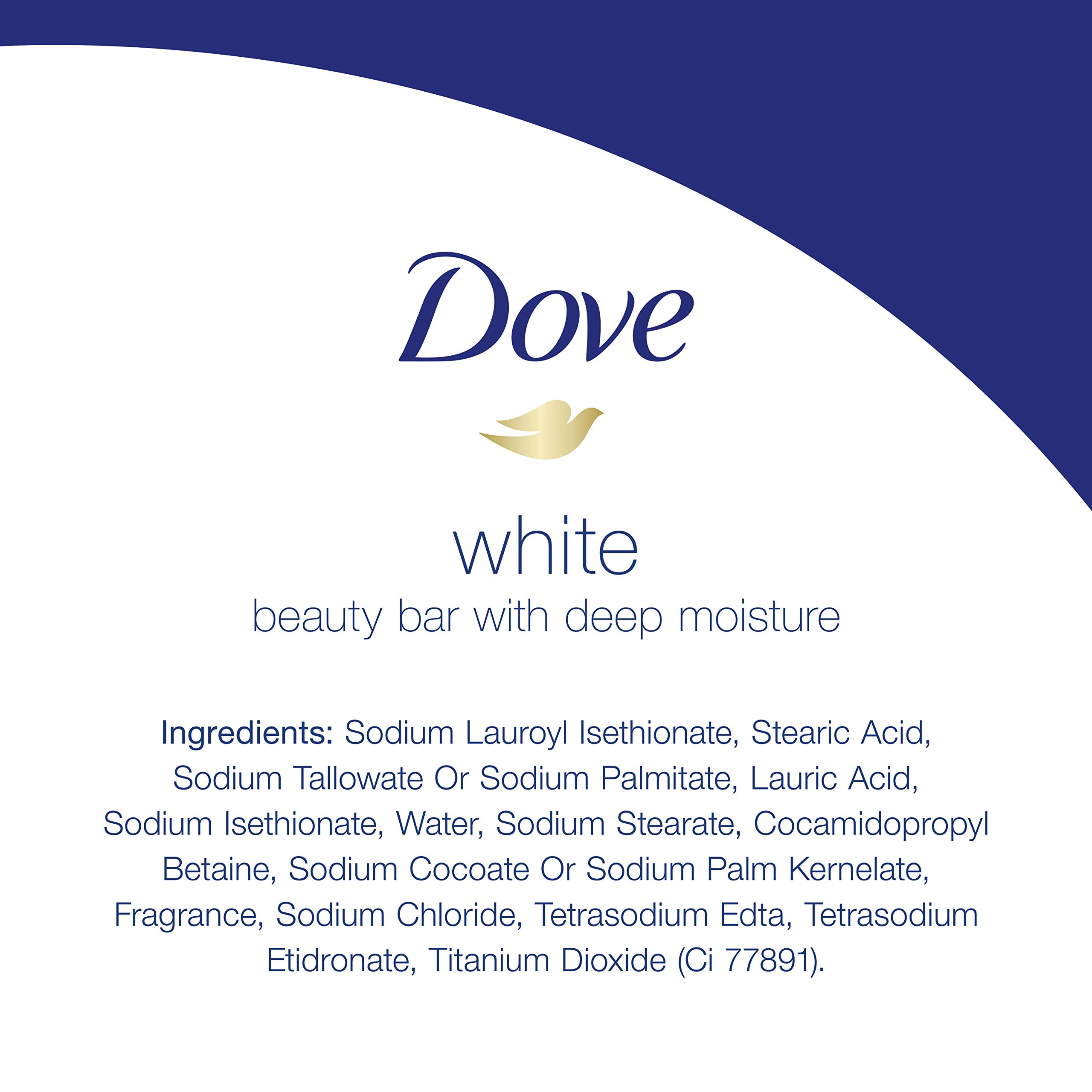 Dove Beauty Bar Gentle Cleanser gor Softer and Smoother Skin with 1/4 Moisturizing Cream White Effectively Washes Away Bacteria, Nourishes Your Skin, 3.75 Ounce (Pack of 2)