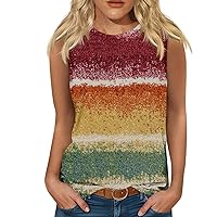 Flowy Tanks Beautiful Tunic Women Office Father's Day Cotton Flounce T Shirts for Women Slim Soft Dyed Off Red L