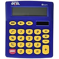 School Smart Primary Calculator, 4 x 5-1/2 Inch, White - 084088