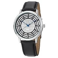 Stuhrling Original Men's 398.331510 Colosseum Swiss Quartz Black Leather Watch
