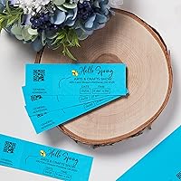 Avery Printable Tickets, Bright Blue Colored Cardstock, 1.75