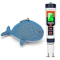 pH Salinity Tester 5 in 1 pH Salt TDS EC Temp Meter and Hot Tub Oil Absorbing Sponge