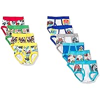 Blaze and the Monster Machines Boys' Toddler 100% Combed Cotton Underwear Multipacks in Sizes 2/3T and 4T, 10-Pack Brief