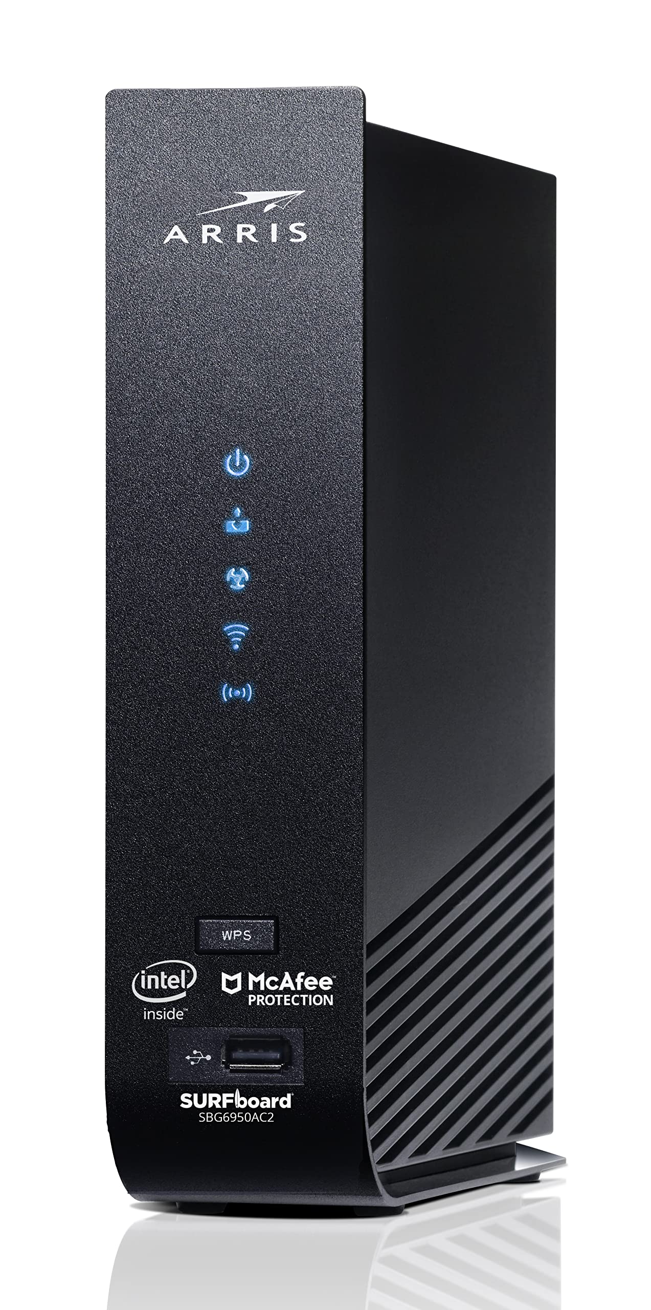 ARRIS Surfboard SBG6950AC2 DOCSIS 3.0 Cable Modem & AC1900 Wi-Fi Router | Approved for Comcast Xfinity, Cox, Charter Spectrum & more | Four 1 Gbps Ports | 400 Mbps Max Internet Speeds 2 Year Warranty