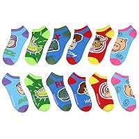 Disney Toy Story Character Faces Woody Buzz Light Year Rex Bullseye No-Show Ankle Socks 6 Pair Pack