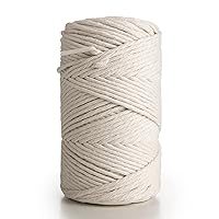 Natural Cotton Polished Cord 4 x 48' Hanks 1/8" #4 