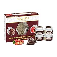 Vaadi Herbals Facial Kit - Chocolate and Strawberry SPA Facial Kit - ★ ALL Natural - ★ Suitable for All Skin Types and Both for Men and Women - ★ 70 Grams