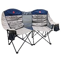 OmniCore Designs MoonPhase Home-Away LoveSeat Heavy Duty Oversized Folding Double Camp Chair Collection (Single, Double, Triple) (Double Loveseat)