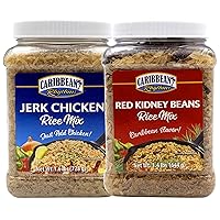 Caribbean Rhythms Jerk Chicken Rice Mix, 1.6 lb + Red Kidney Rice Mix, 1.6 lb