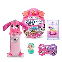 Rainbocorns Puppycorn Surprise Series 2 (Sausage Dog) by ZURU, Collectible Plush Stuffed Animal, Surprise Egg, Scratch n Sniff Sticker, Color Mix Slime, Ages 3+ for Girls, Children