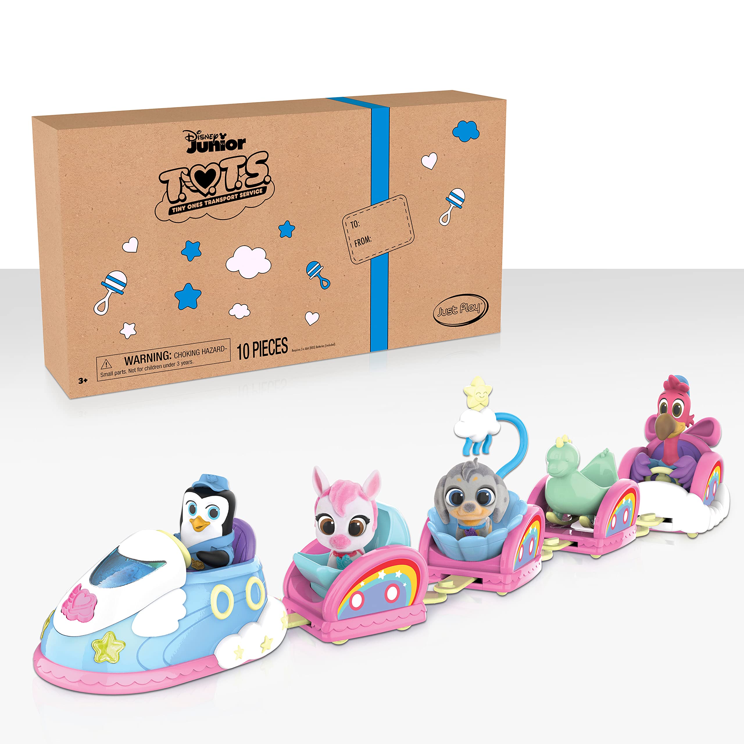 Disney Jr T.O.T.S. Chugga Chugga Choo-Choo Playset, Officially Licensed Kids Toys for Ages 3 Up, Gifts and Presents by Just Play