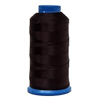 Mandala Crafts Tex 70 Bonded Nylon Thread for Sewing - 1500 YDs T70 Heavy Duty Chocolate Brown Nylon Thread Size 69 210 D Upholstery Thread for Leather Jeans Weaving