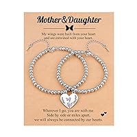 Matching Mother Daughter Bracelets, Mothers Day Gifts for Mom Daughter Mommy and Me Back to School Gifts