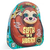 eeBoo: Sloth in a Hurry Action Game, an Easy Fast-Moving Improv Game, 2 to 4 Players, 15-30 Minute Play Time, Develops Creativty and Imagination, for Ages 5 and up