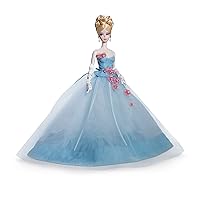 Barbie Fashion Model Collection The Gala's Best Doll, 13.5-in Signature Doll with Silkstone Body in Blue Gown, with Certificate of Authenticity