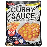 S&B Curry Sauce with Vegetables Hot, 7.4 Ounce (Pack of 10)